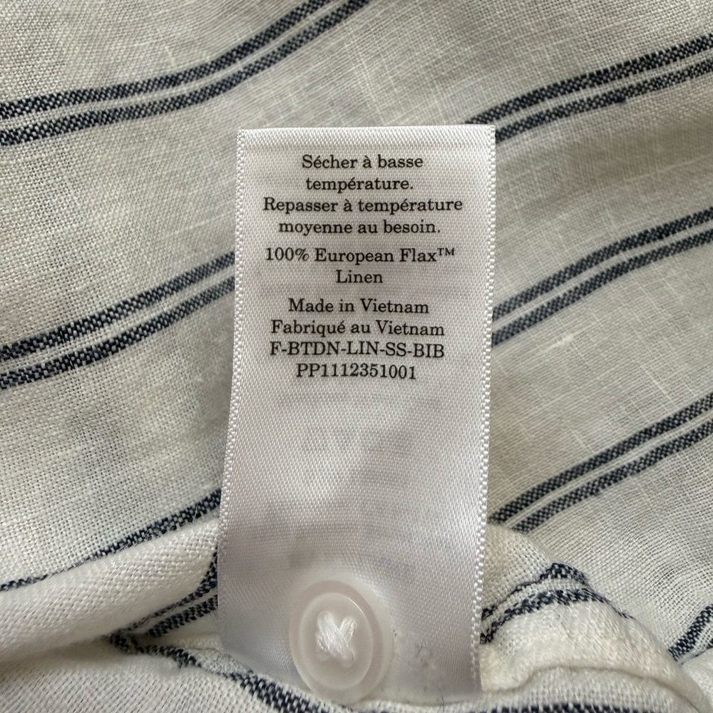 Everlane Linen Bib Shirt Medium - Picture 9 of 10